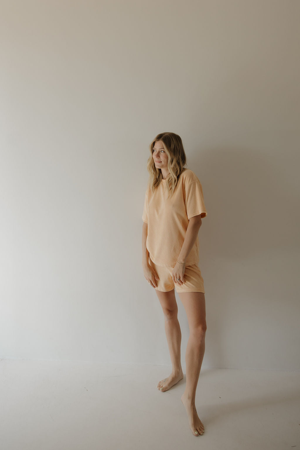 Women's Terry Short Set | Sherbert