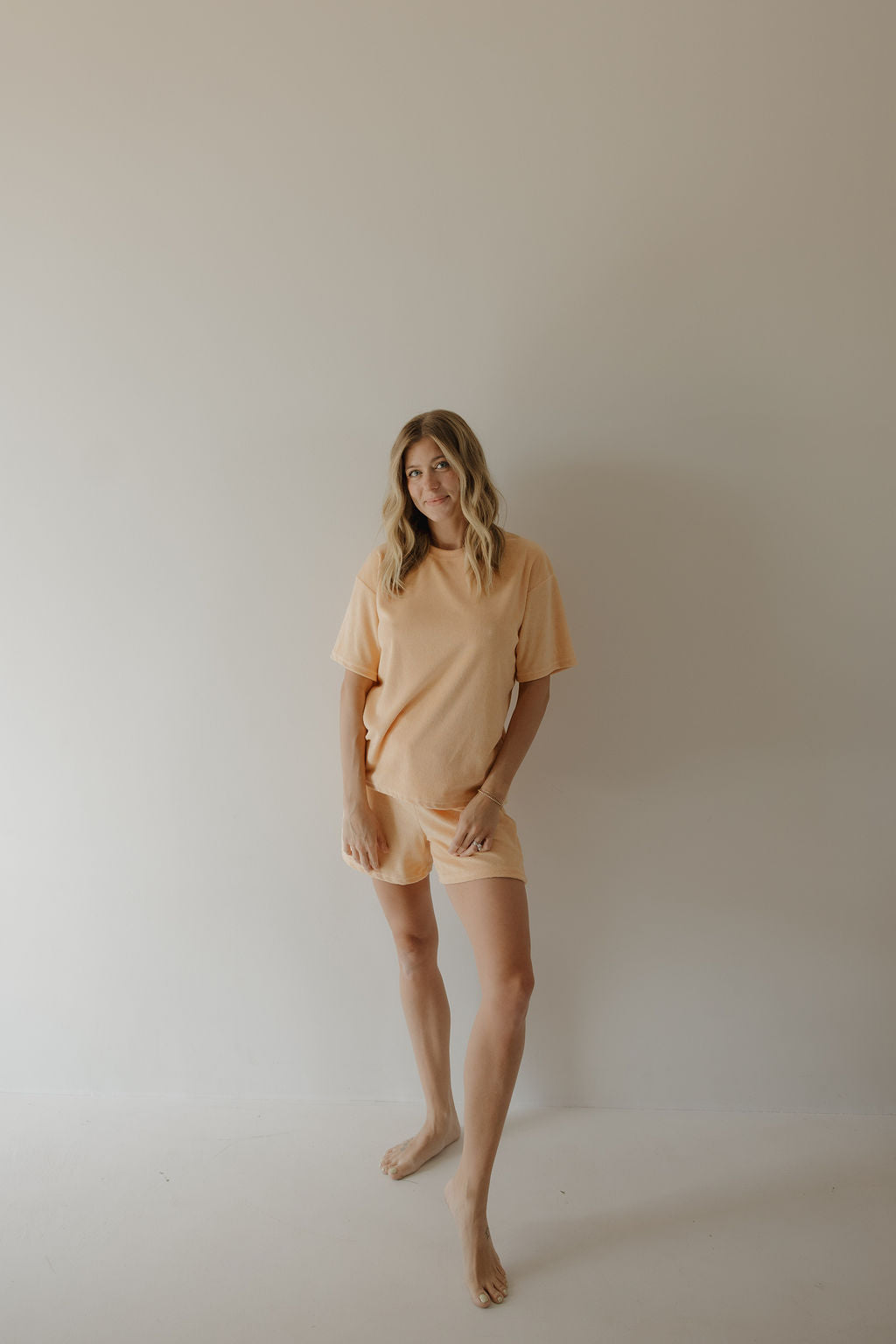 Women's Terry Short Set | Sherbert