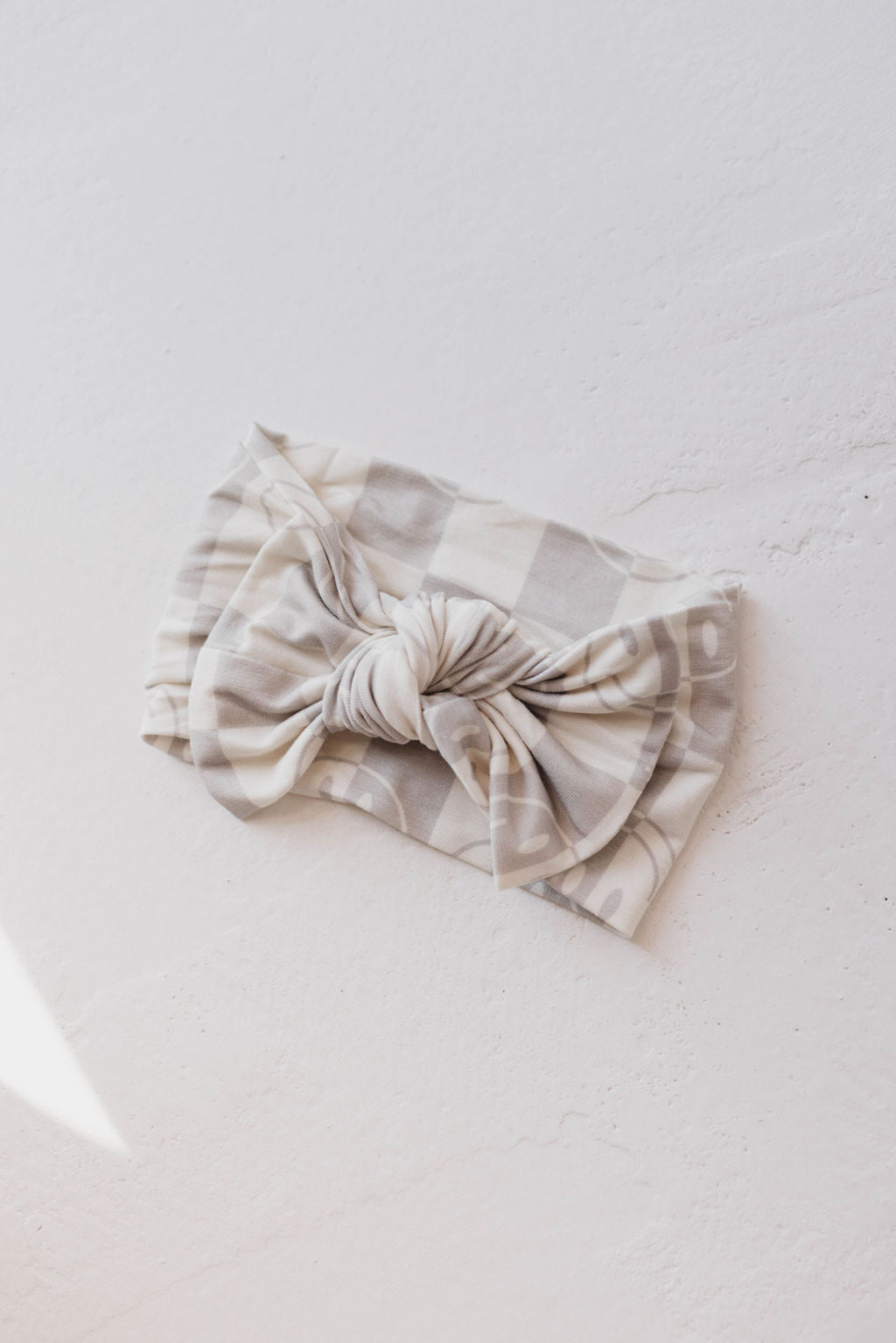 Bamboo Head Wrap | Smile Checkerboard