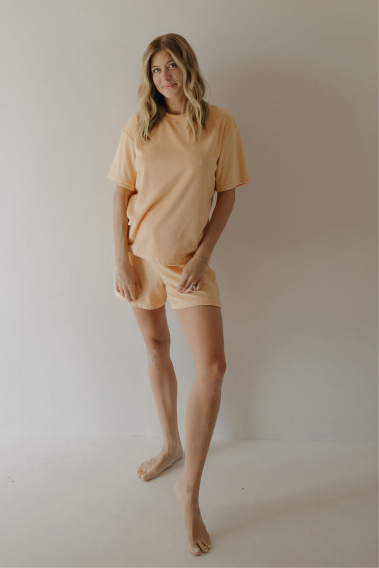 Women's Terry Short Set | Sherbert