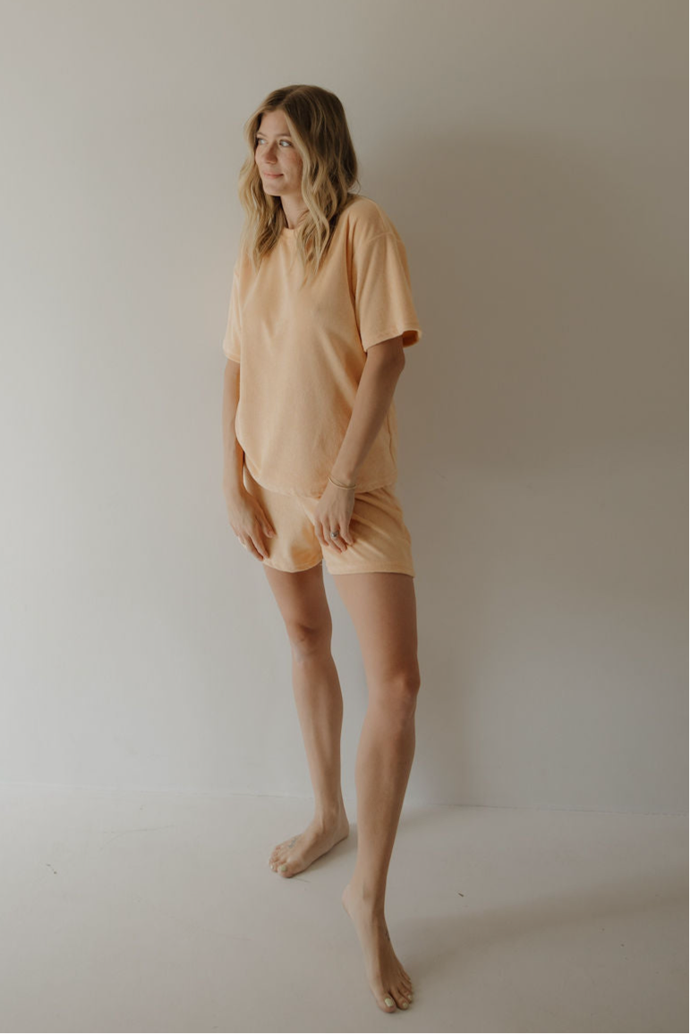 Women's Terry Short Set | Sherbert