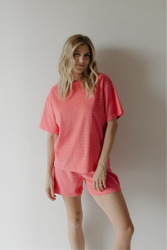 Women's Terry Short Set | Strawberry