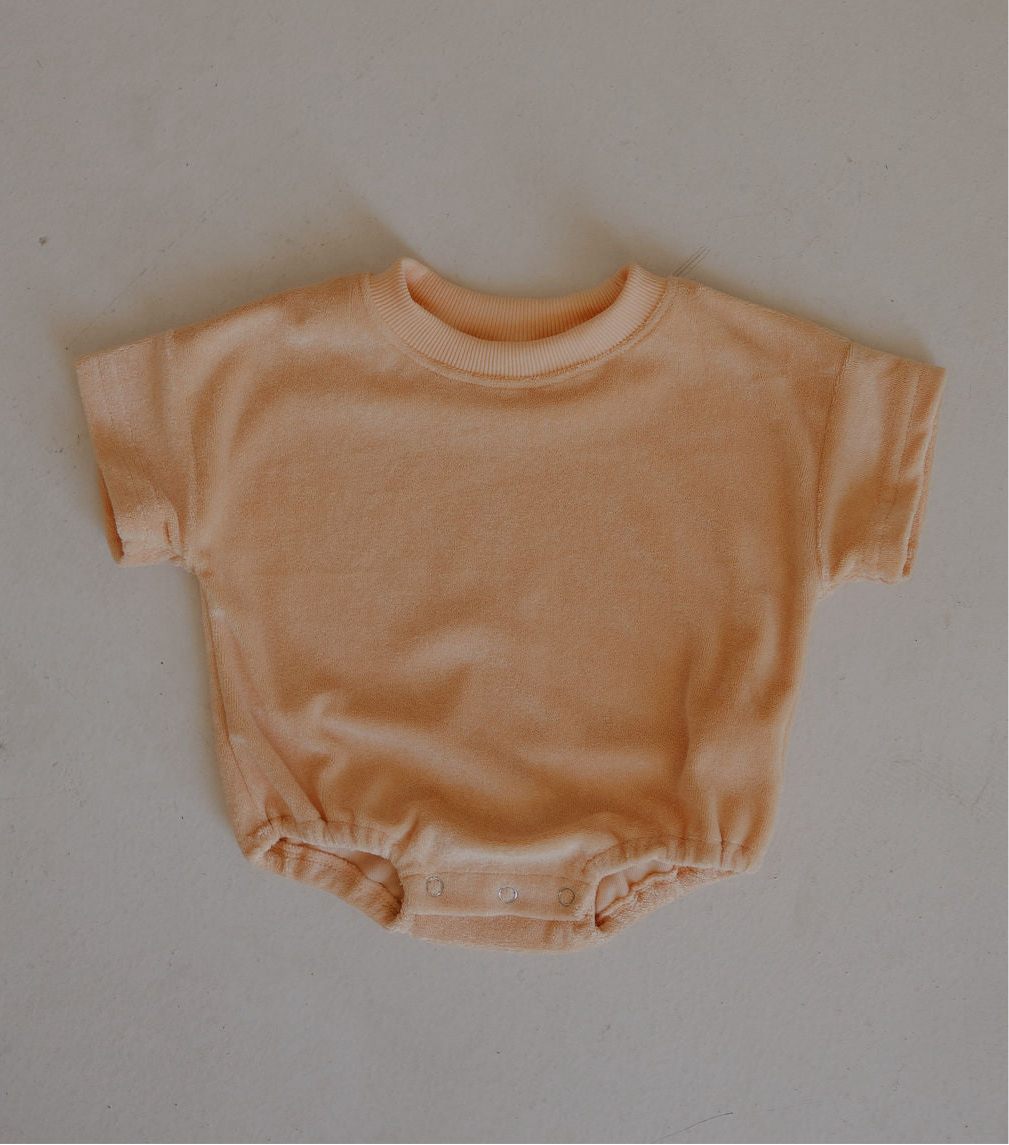 Terry T-Shirt Romper | Sherbert