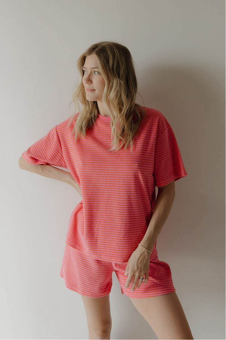 Women's Terry Short Set | Strawberry