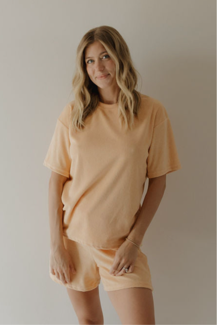Women's Terry Short Set | Sherbert