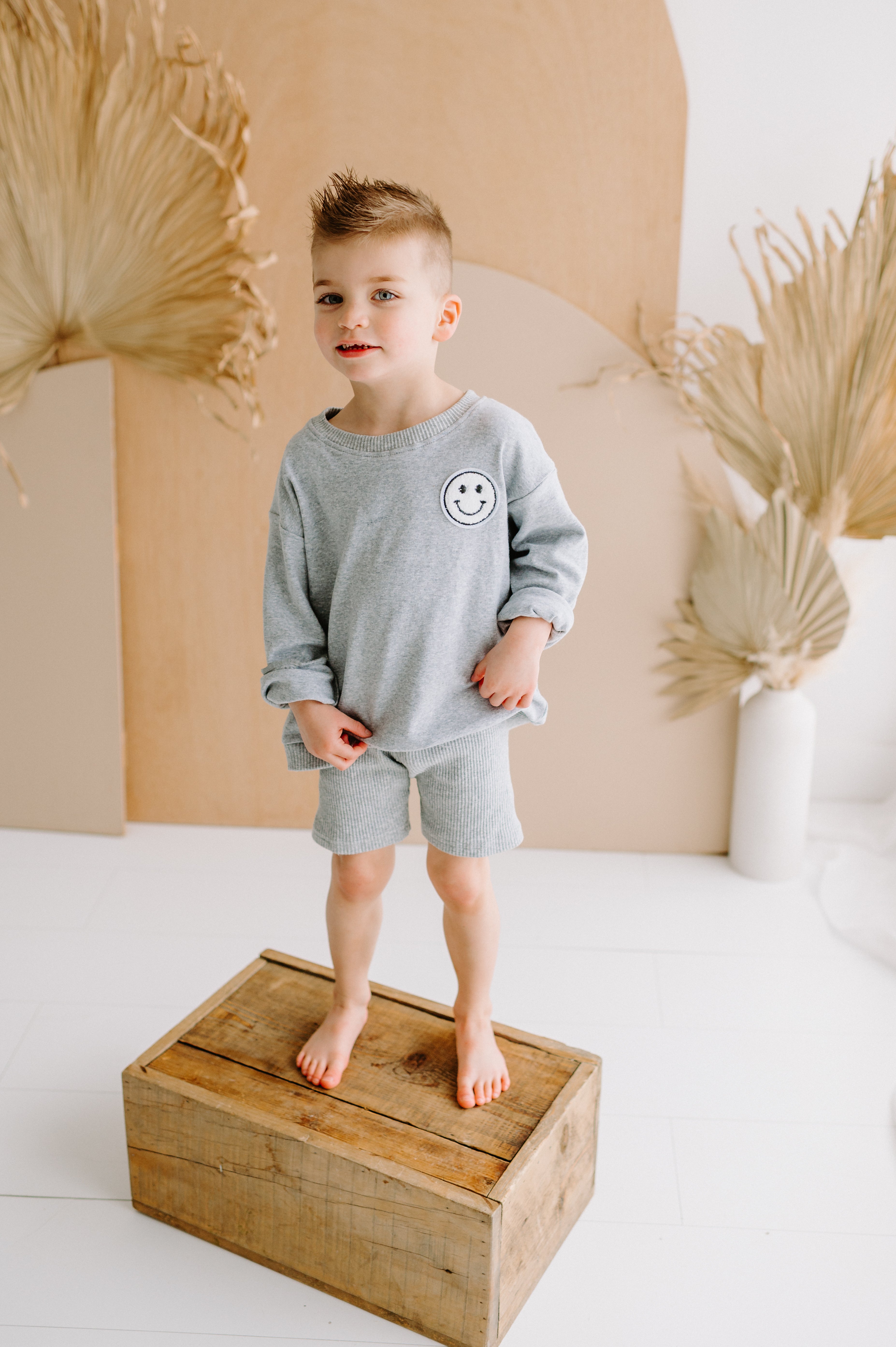 Biker Shorts Set | Gray