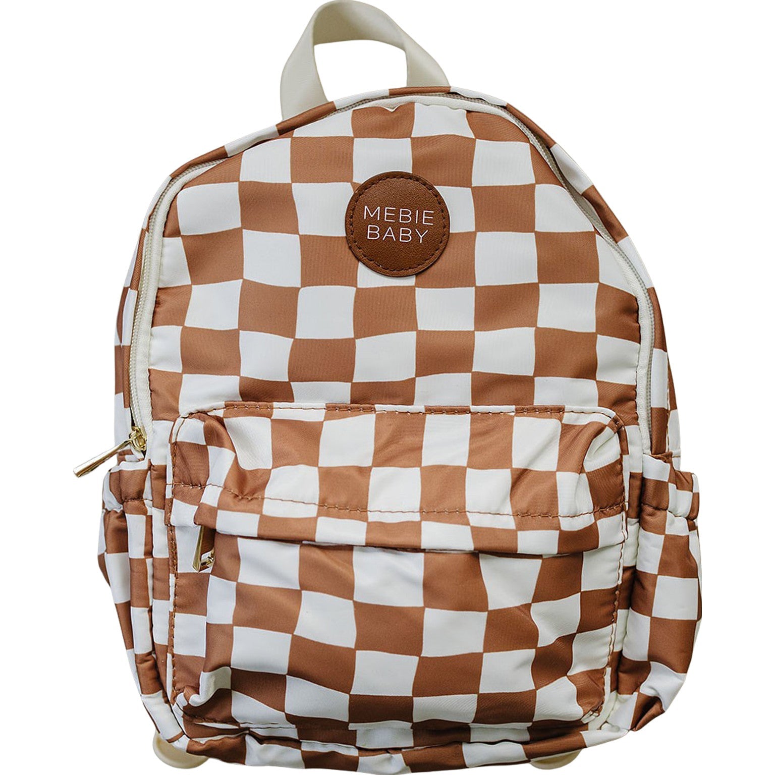 Rust wavy checkered mini backpack for kids | Lightweight and stylish kids mini backpack perfect for toddlers.