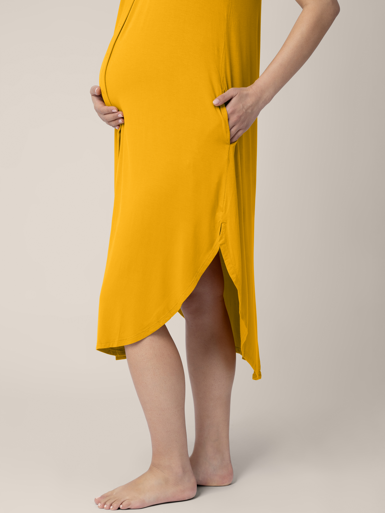 Ruffle Strap Labor & Delivery Gown | Honey