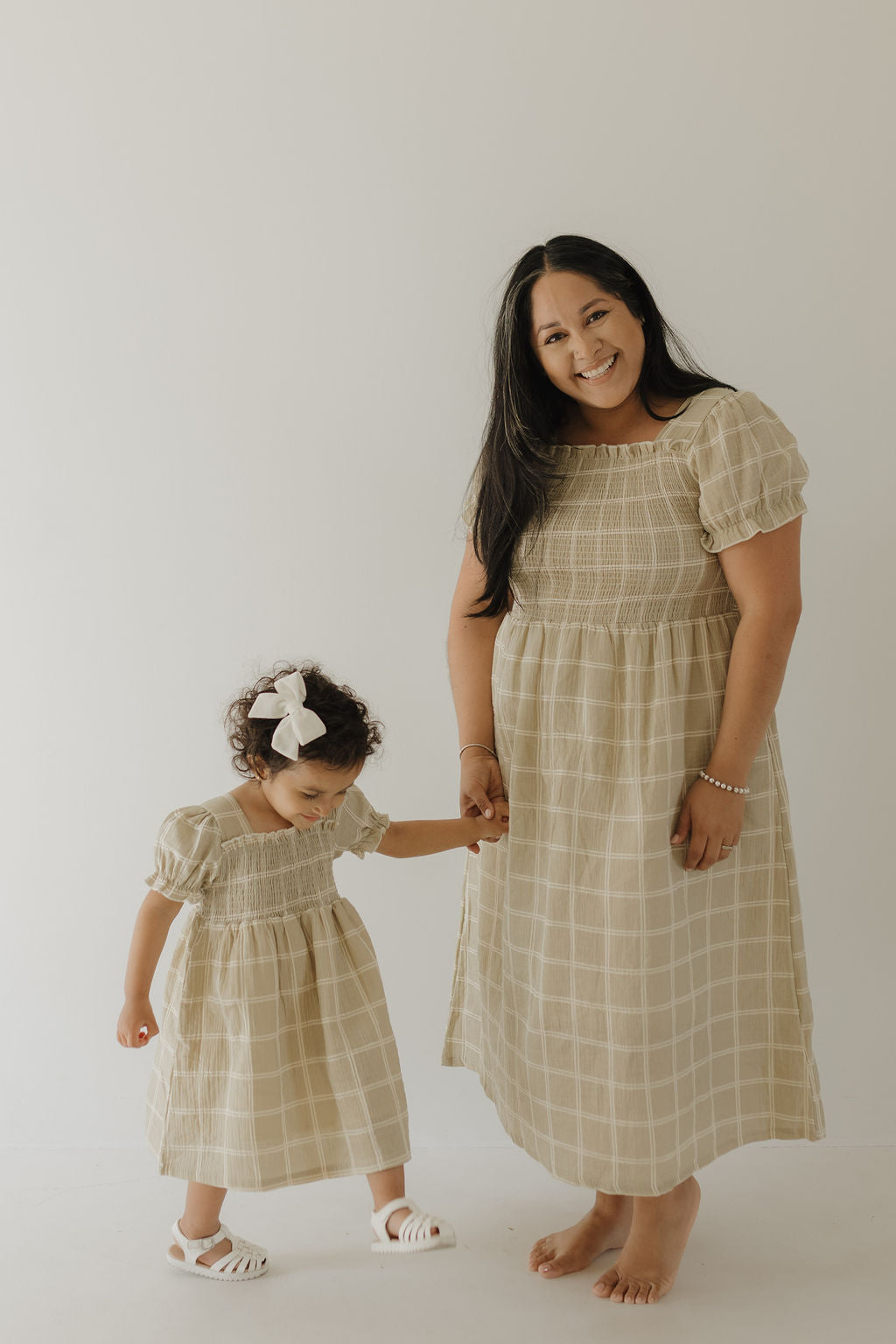 Muslin Dress | Linen Grid