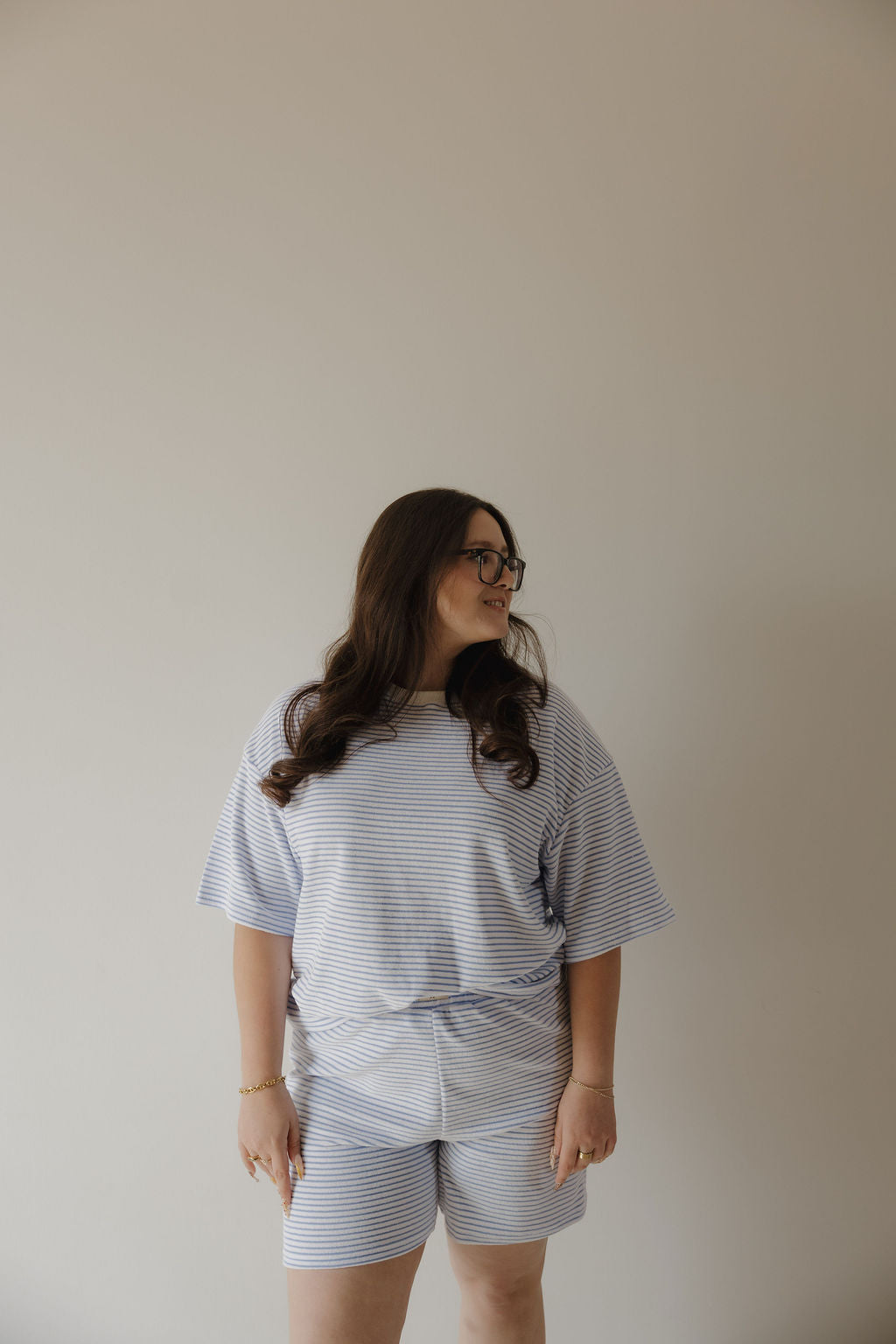 Women's Terry Short Set | Ocean Stripe