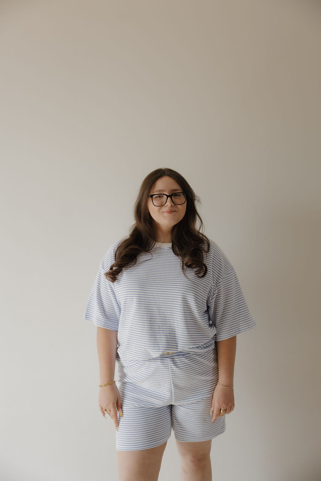 Women's Terry Short Set | Ocean Stripe