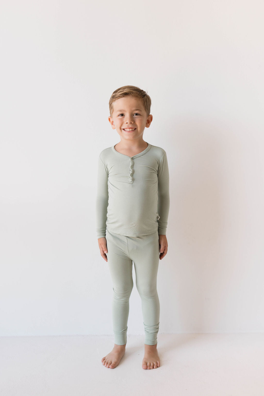 Bamboo Two Piece Pajamas | Pistachio