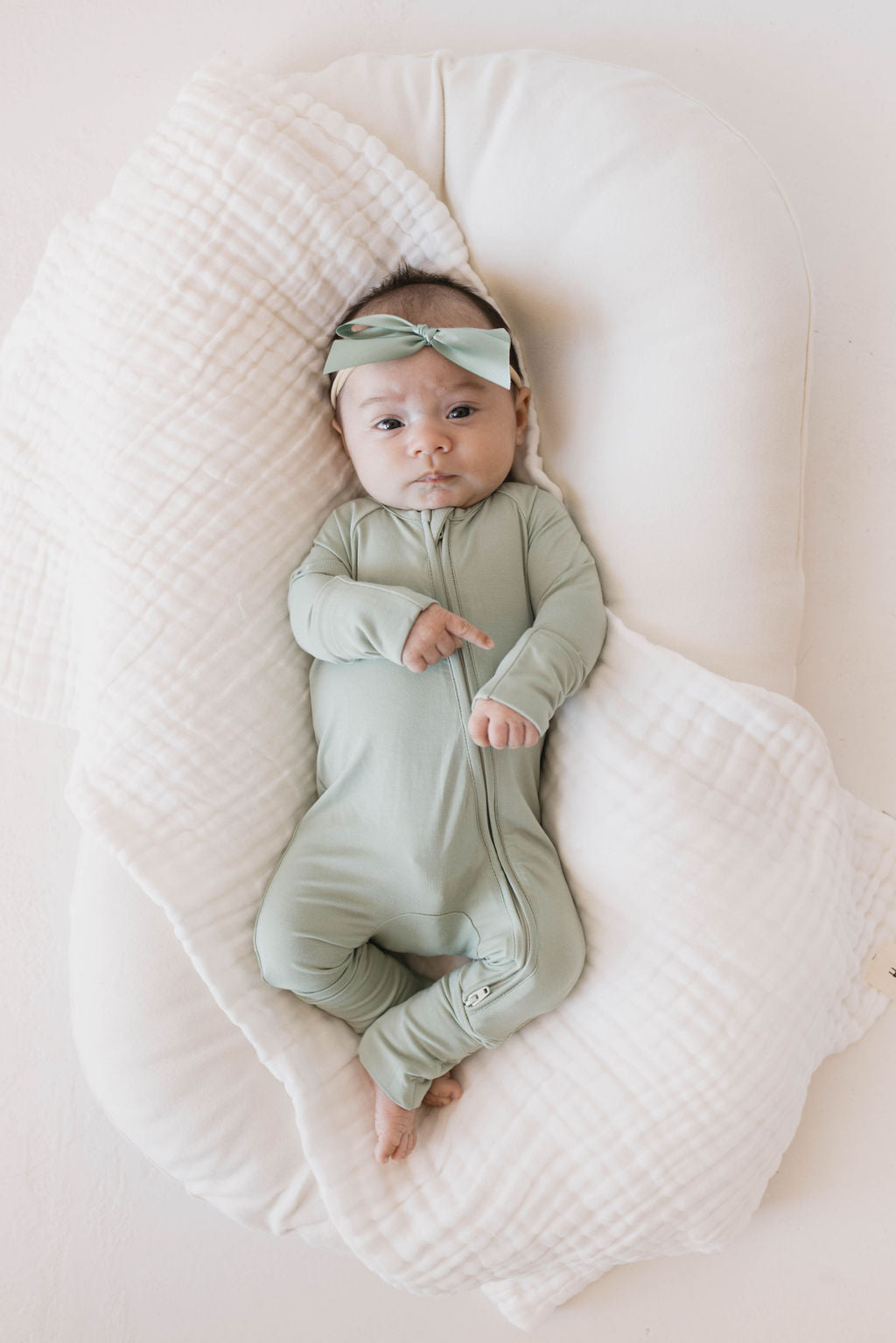 Bamboo Zip Pajamas | Pistachio