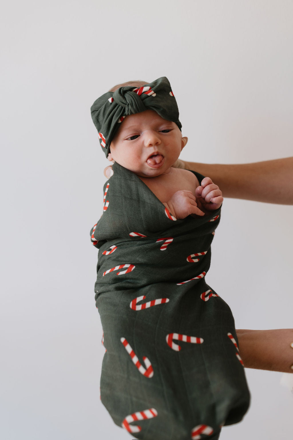 Muslin Swaddle | Candy Cane Lane