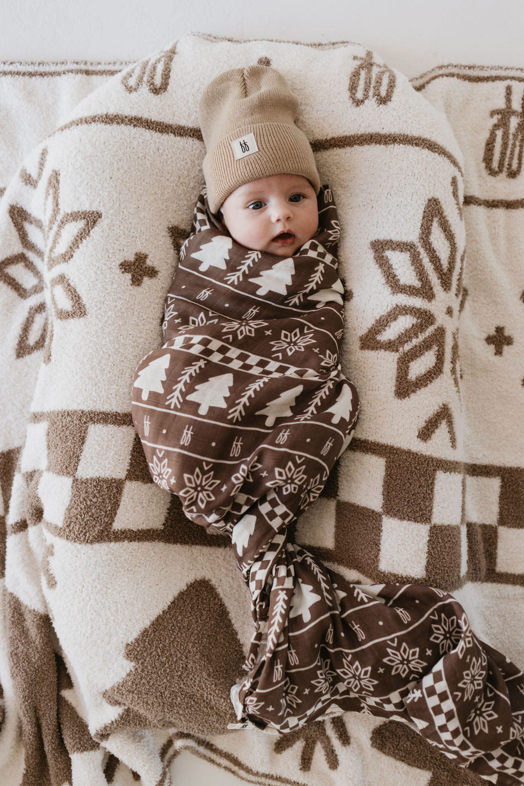 Muslin Swaddle | Forever Fair Isle