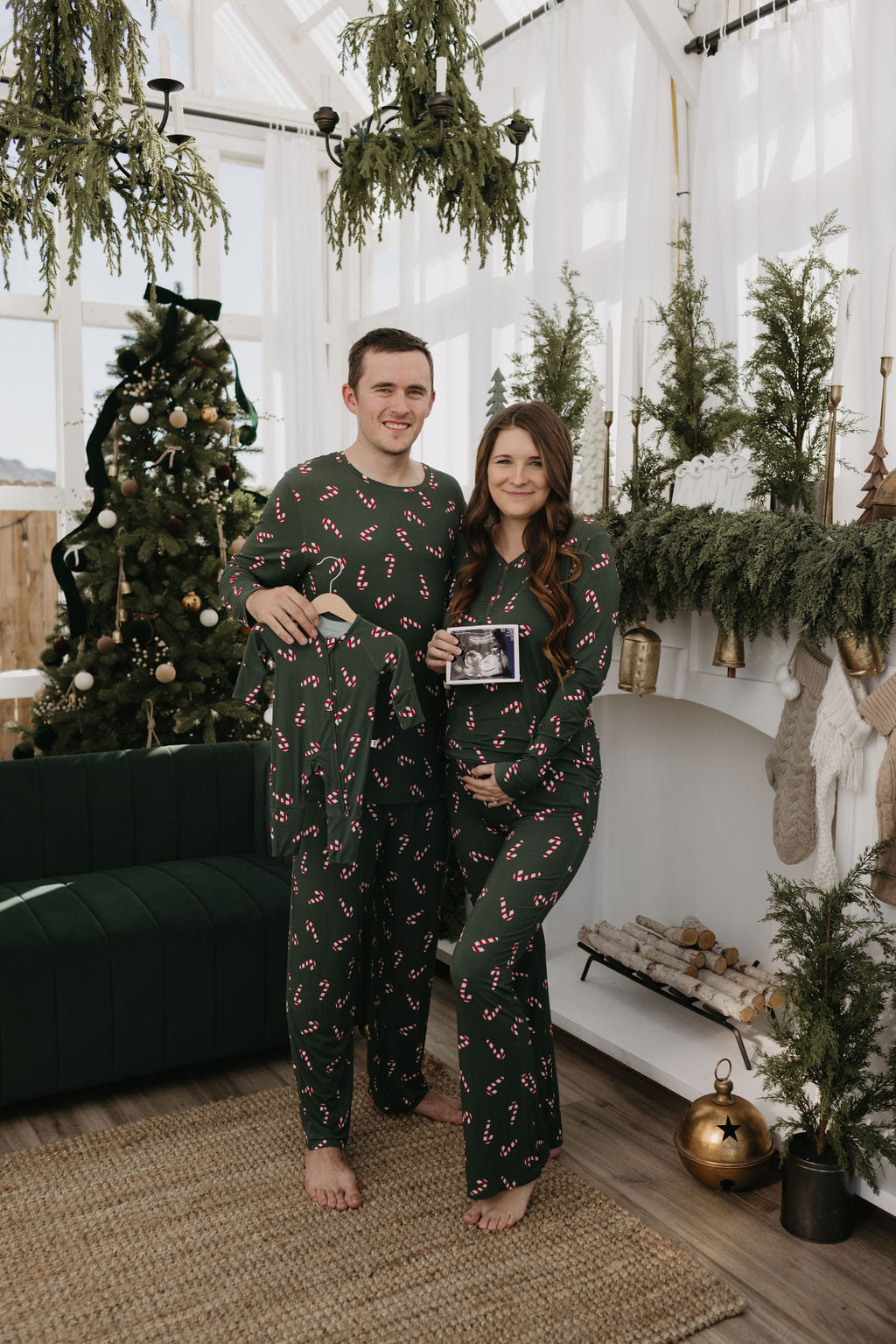 Men's Bamboo Pajamas | Candy Cane Lane