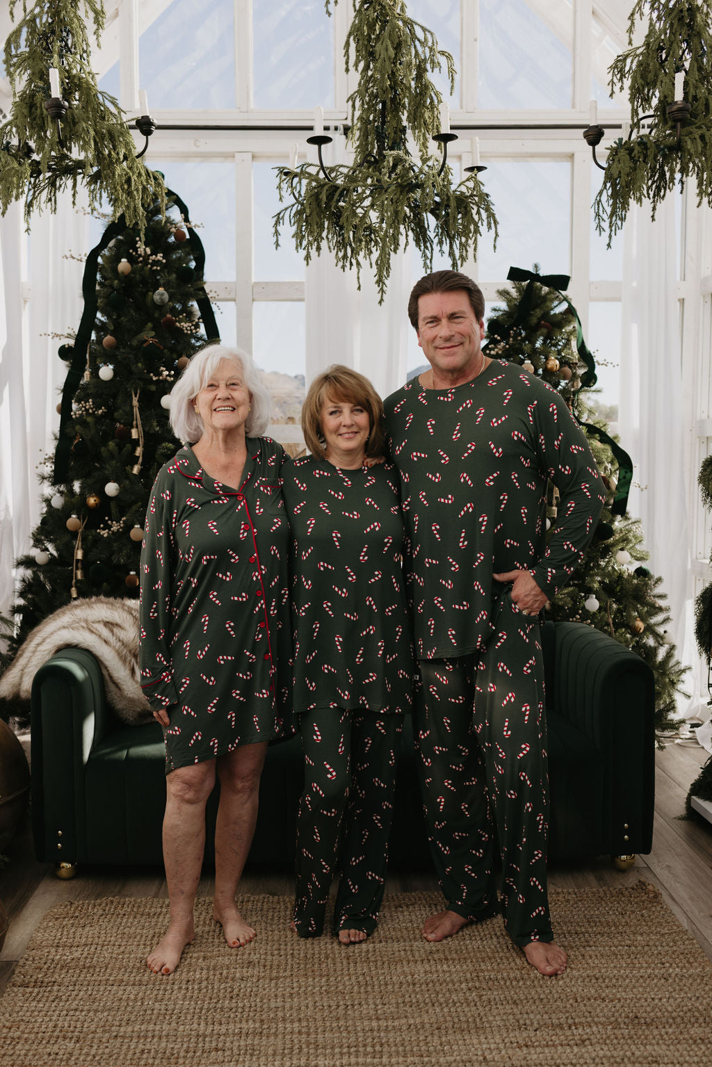 Men's Bamboo Pajamas | Candy Cane Lane