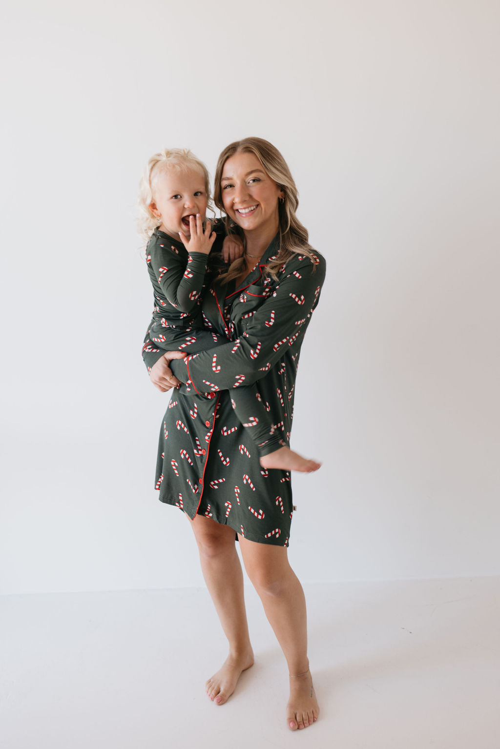 Women's Bamboo Sleeping Dress | Candy Cane Lane