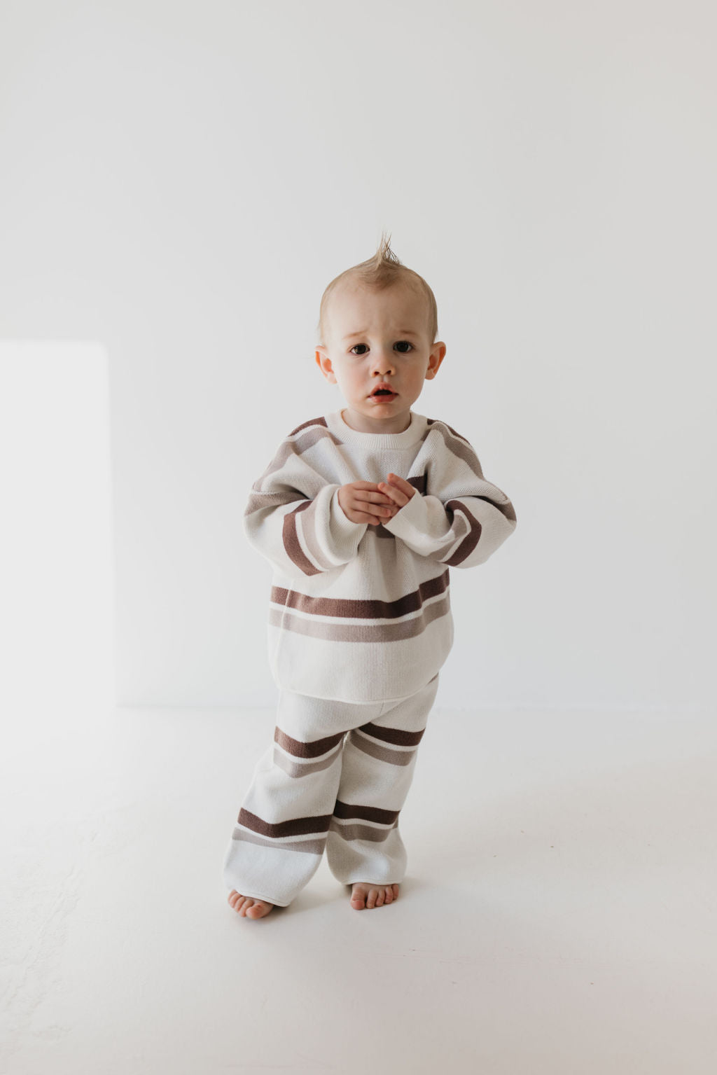 Knit Pant Set | Woodland Stripe