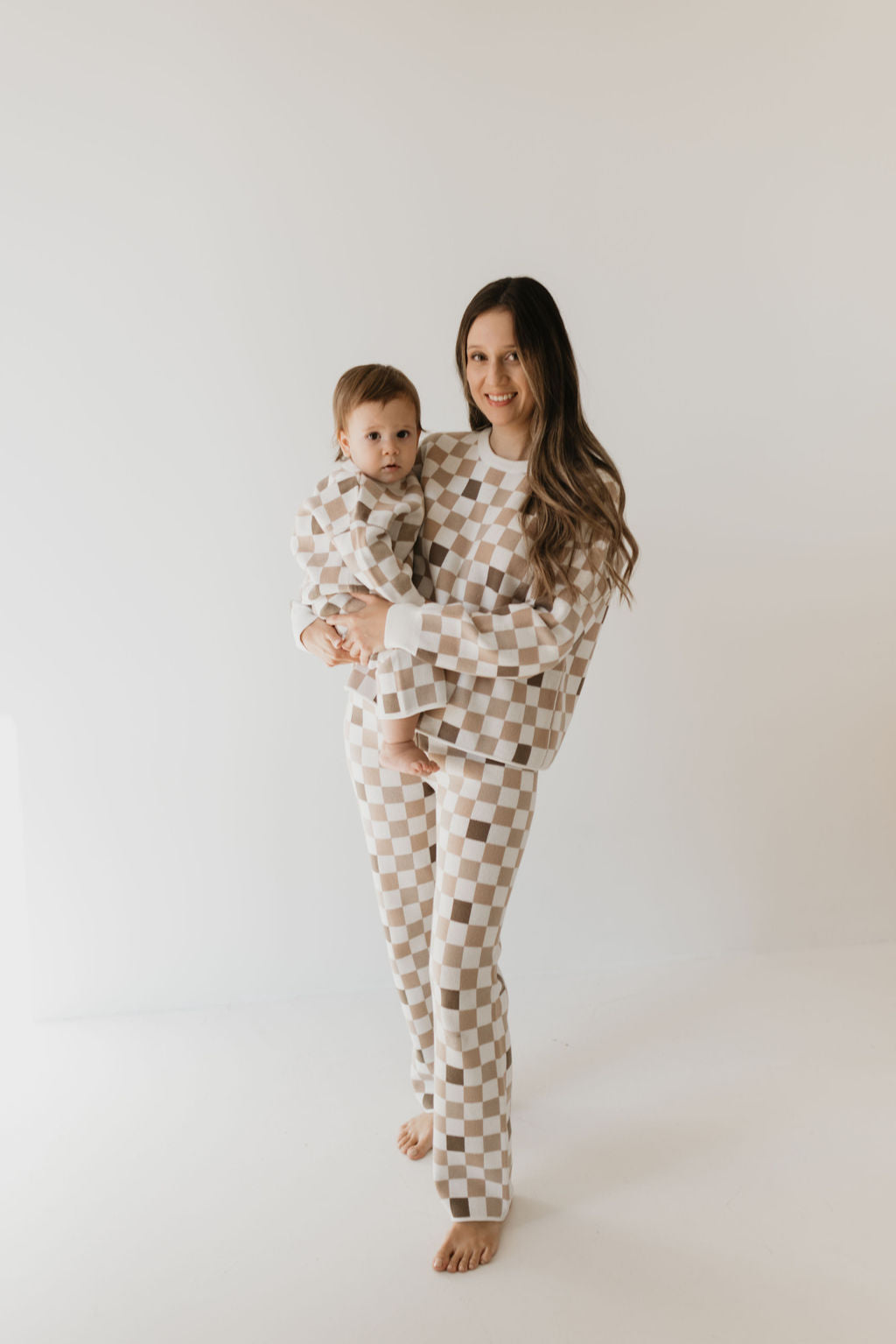 Knit Pant Set | Into the Woods Checkerboard