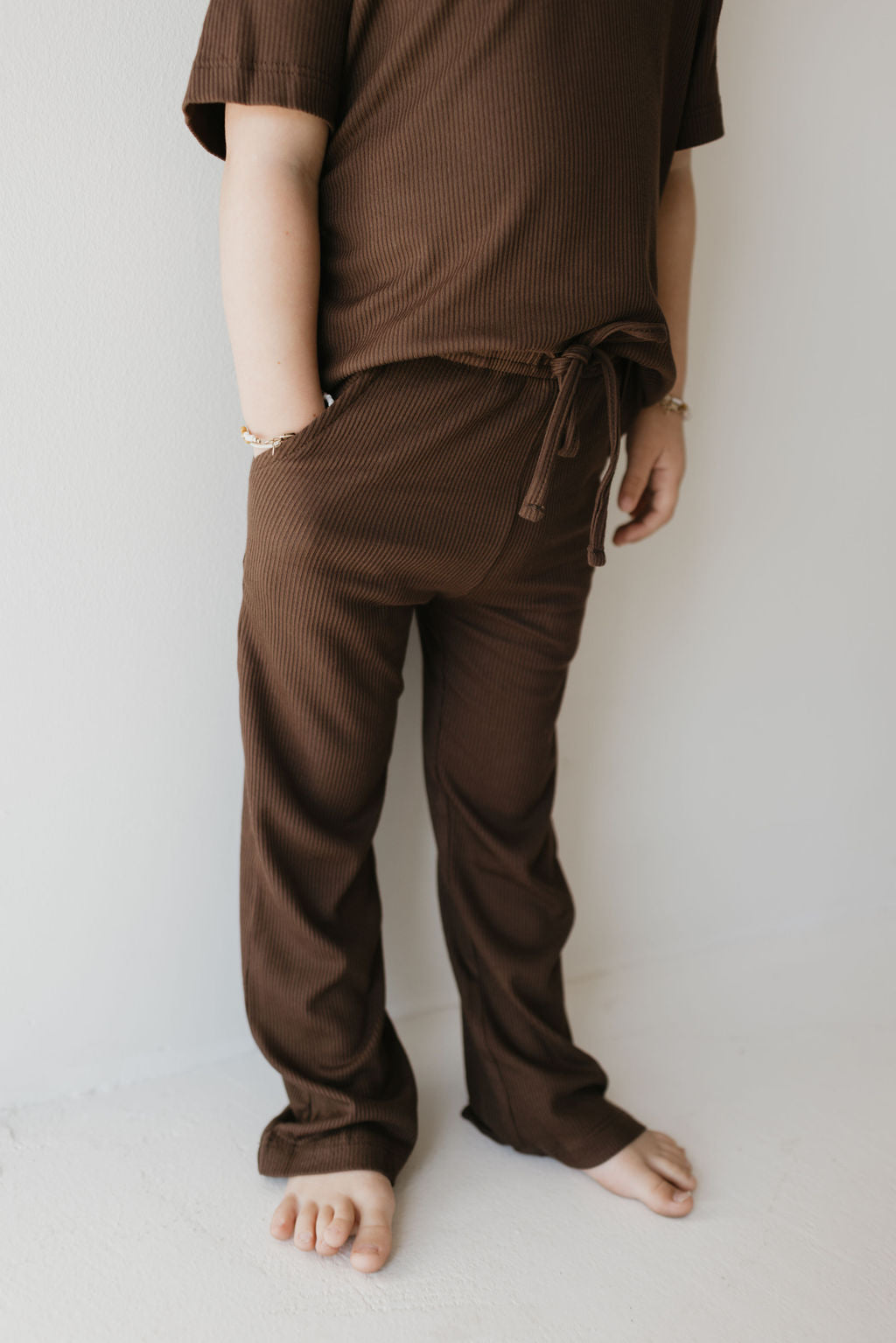 Short Sleeve Bamboo Lounge Set | Coffee Bean