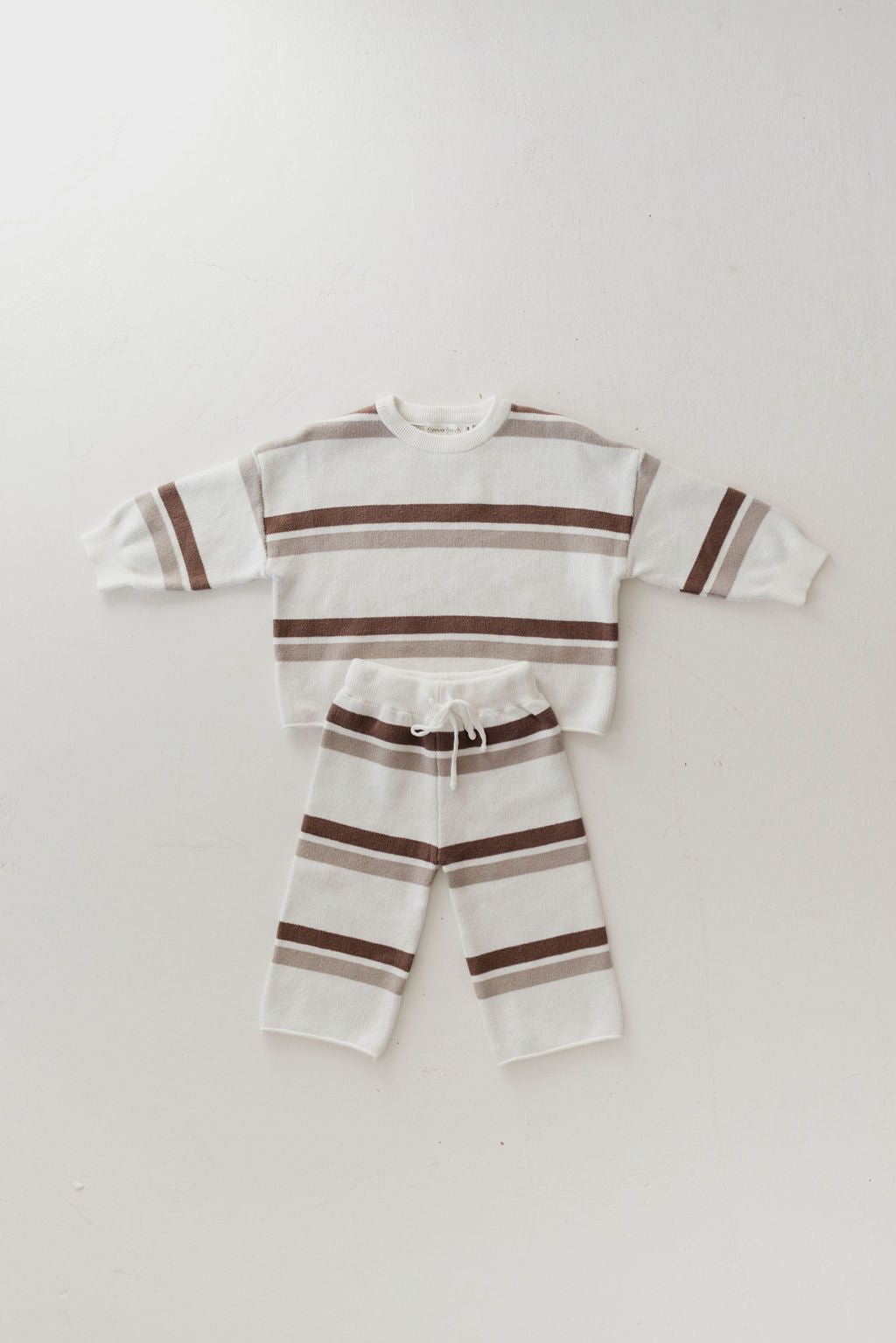 Knit Pant Set | Woodland Stripe