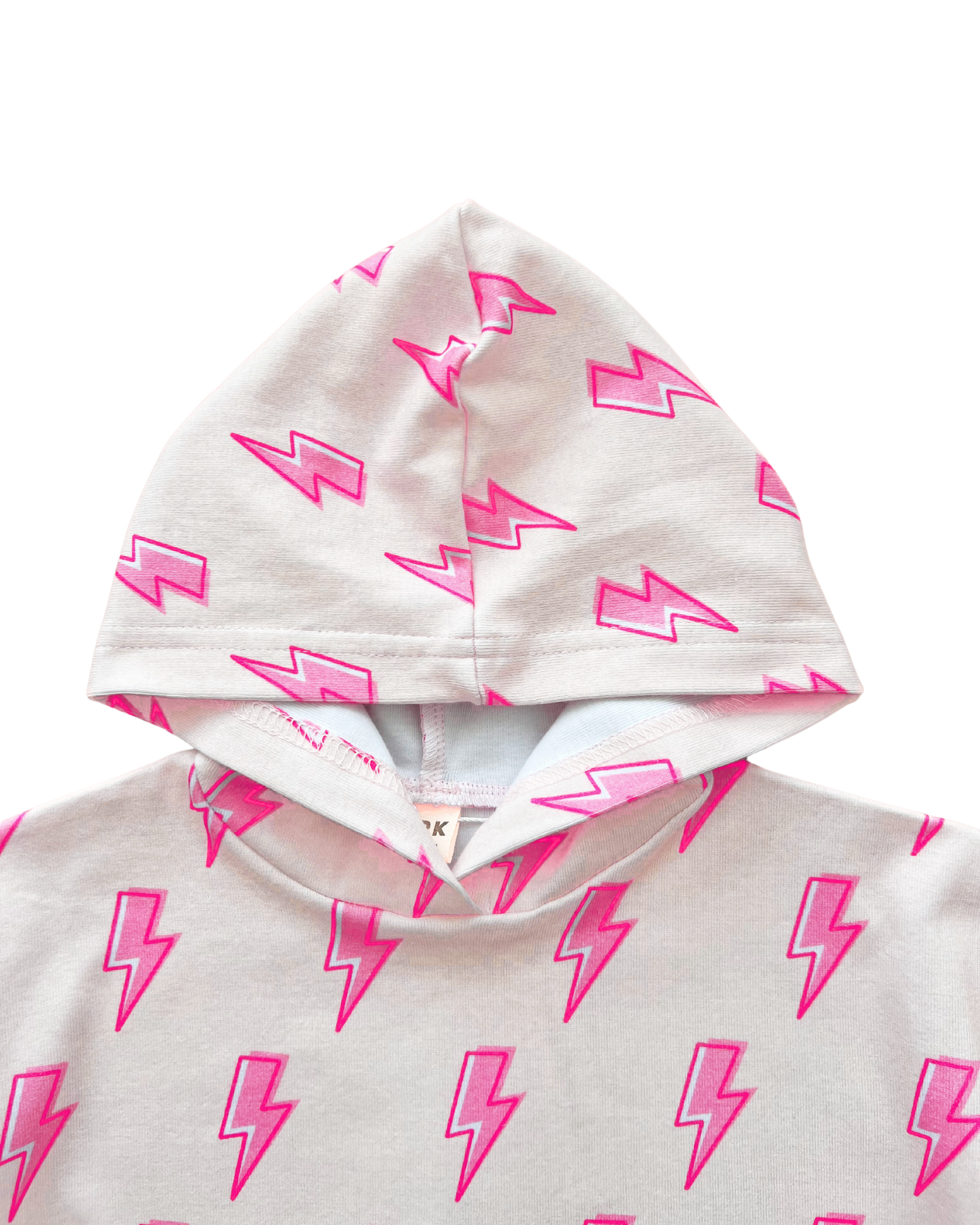 Hooded Bubble Romper | Pink Bolts