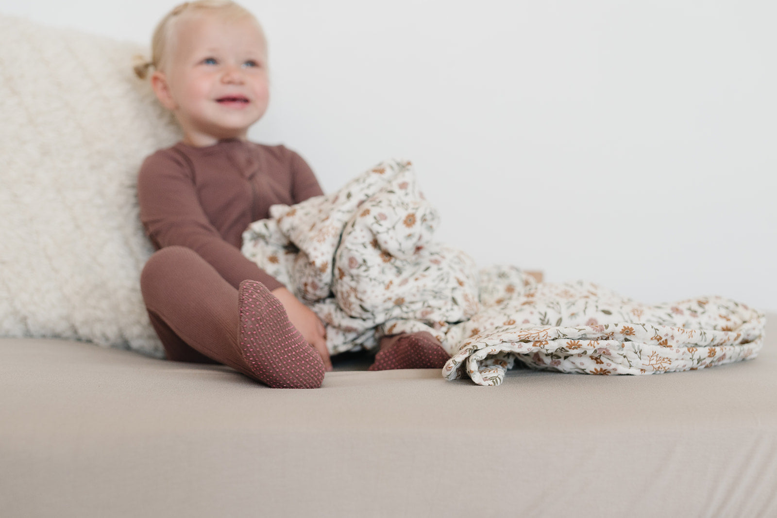 Meadow Floral Muslin Swaddle Blanket