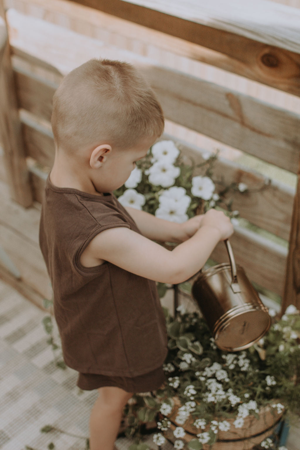 Tate Sleeveless Set in Brown