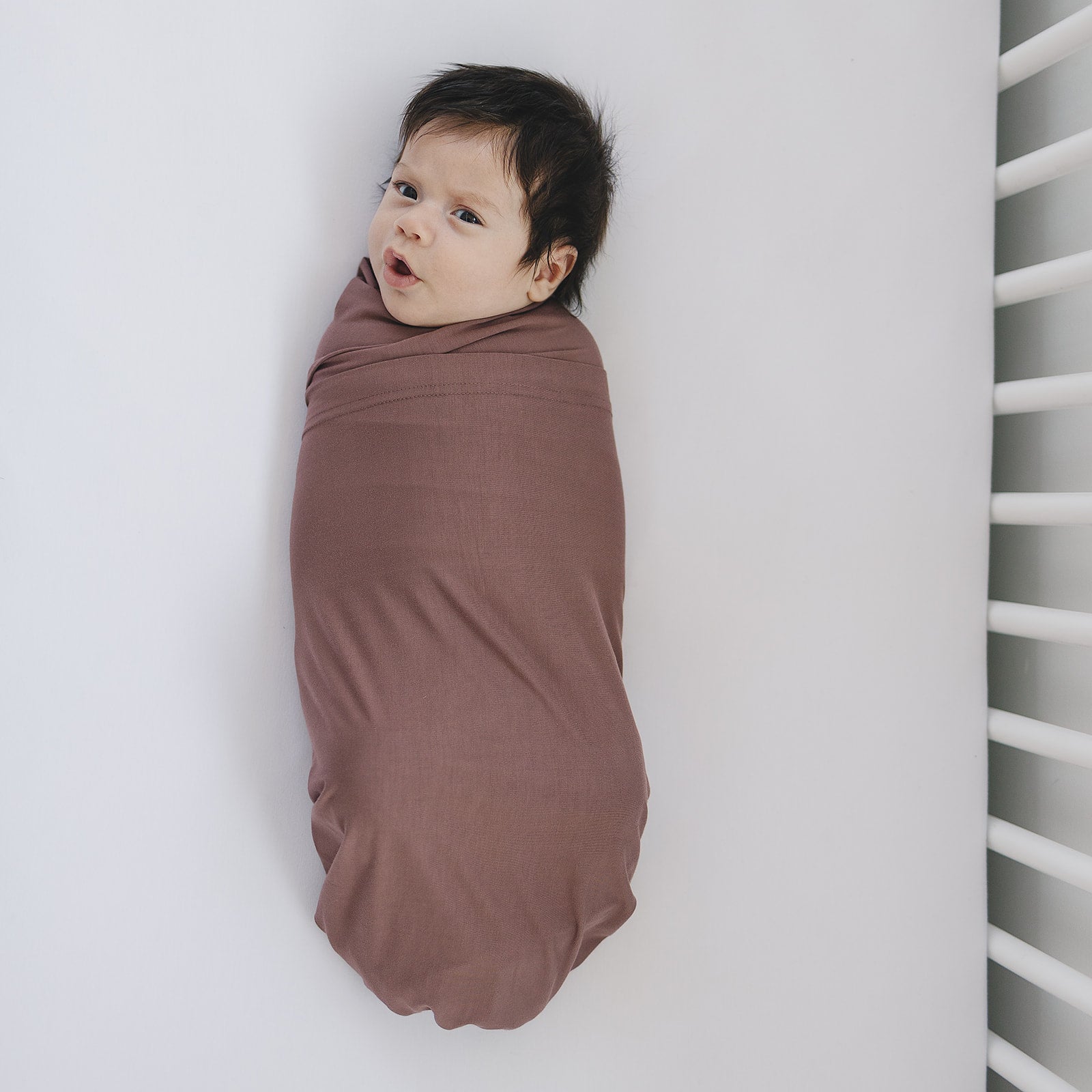 Plum Bamboo Stretch Swaddle