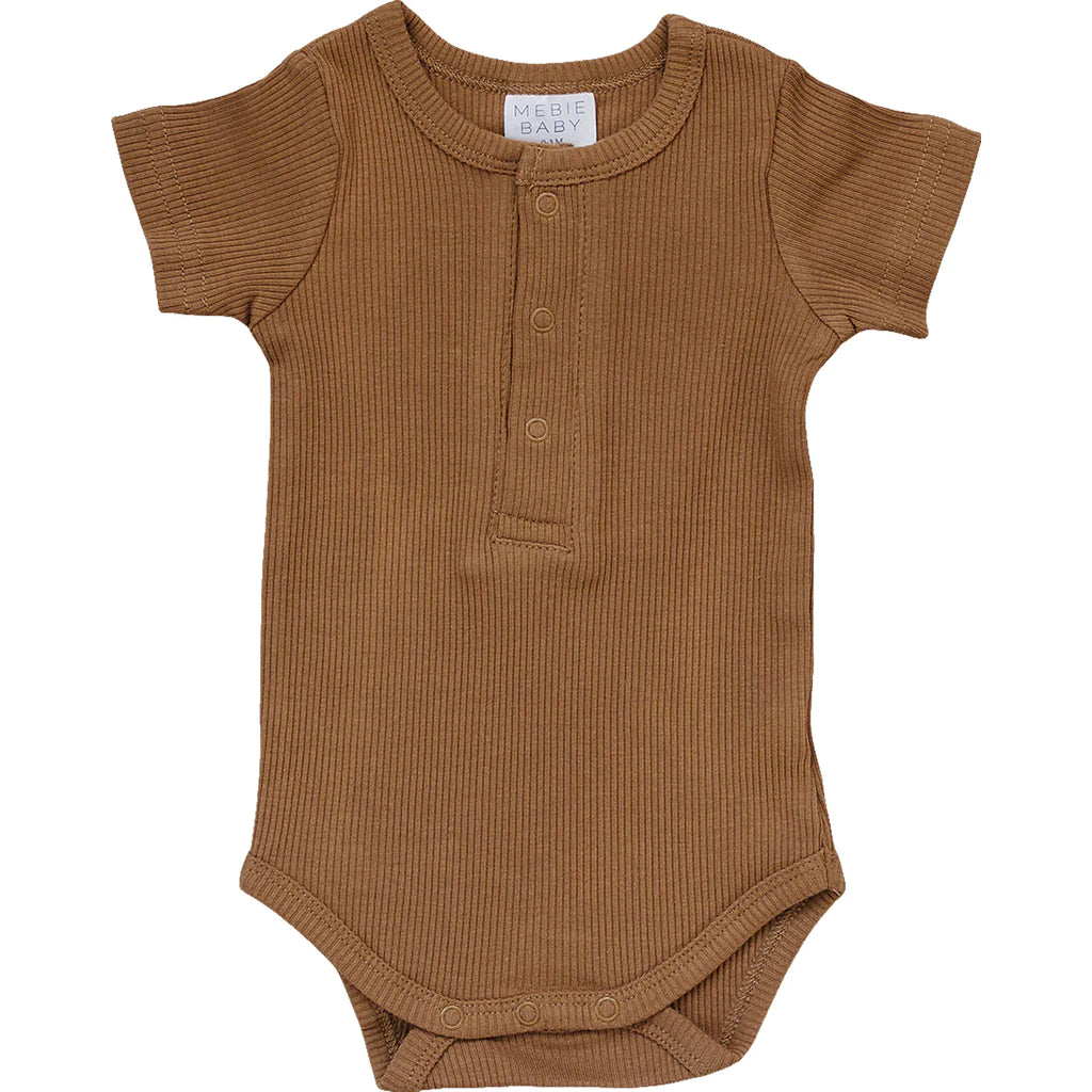 Organic Cotton Ribbed Snap Bodysuit