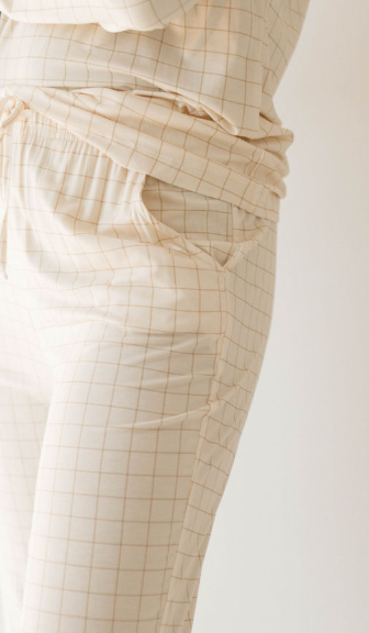 Women's Bamboo Pajamas  | Golden Grid