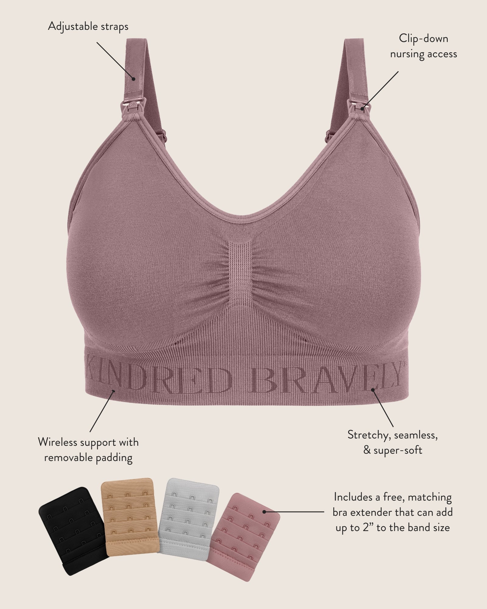 Simply Sublime® Nursing Bra | Grey