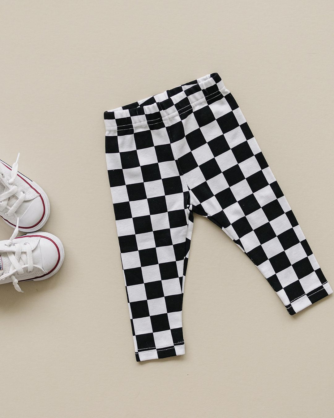 Checkered Leggings | Black